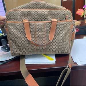 Coach laptop shoulder bag